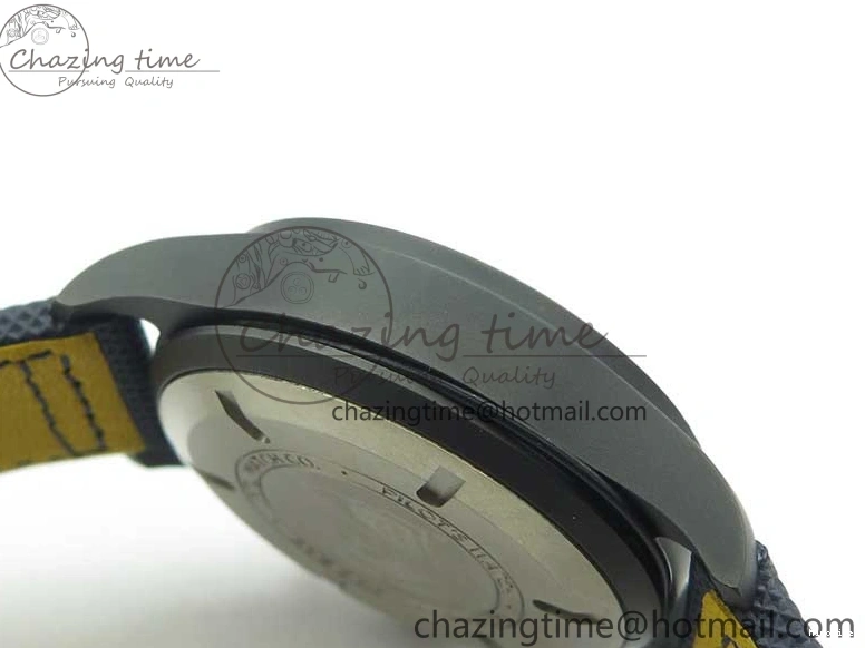 MIROTIME 0304 Reliable Pilot Chrono Blue Angels Black Ceramic ZF Best Edition on Blue Leather Strap A 7088